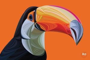 Tony the Toucan - Digital Art Print