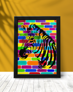 Load image into Gallery viewer, Colorful Zebra- Fine Art Print
