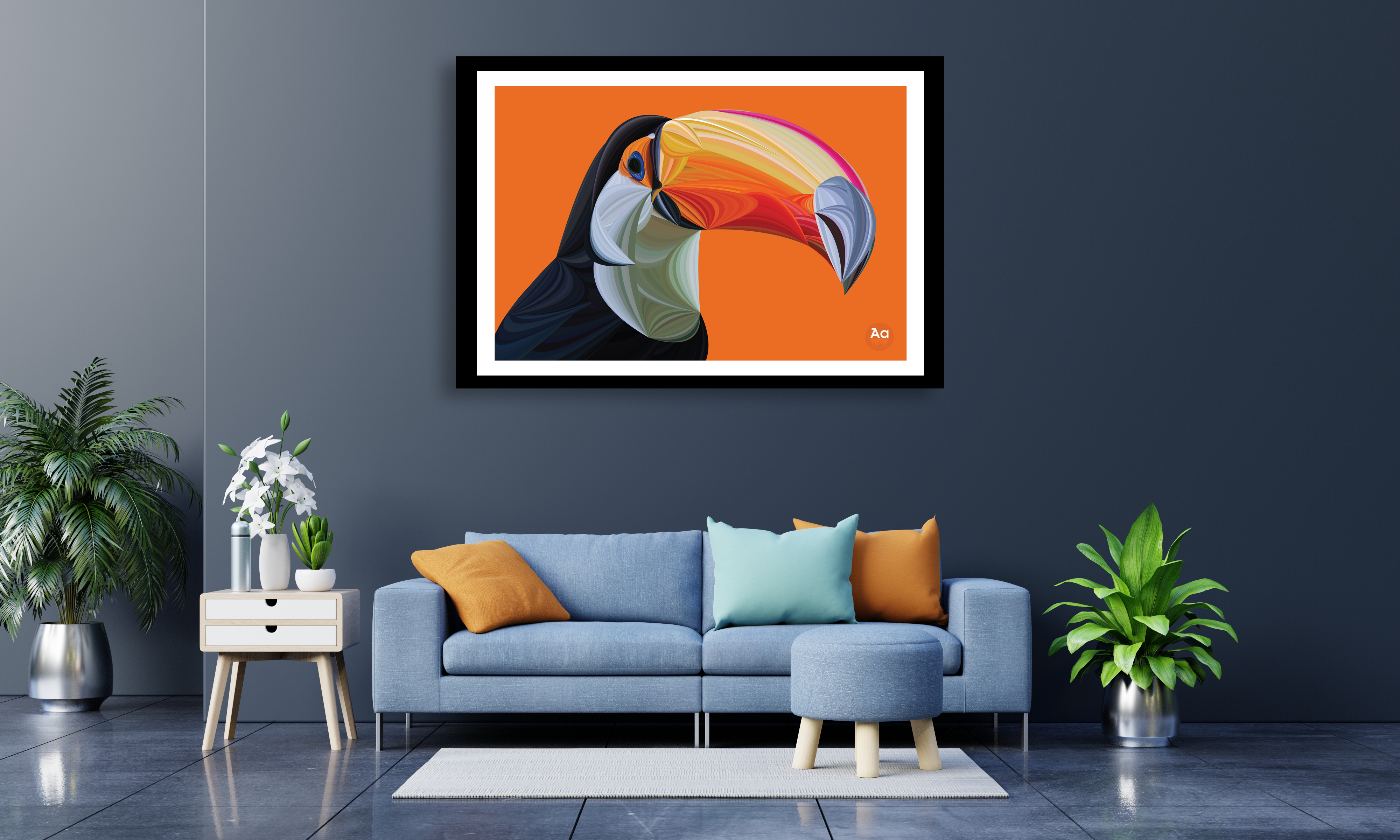 Tony the Toucan - Digital Art Print