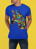 Load image into Gallery viewer, Colorful Zebra Short-Sleeve Unisex (T-Shirt)
